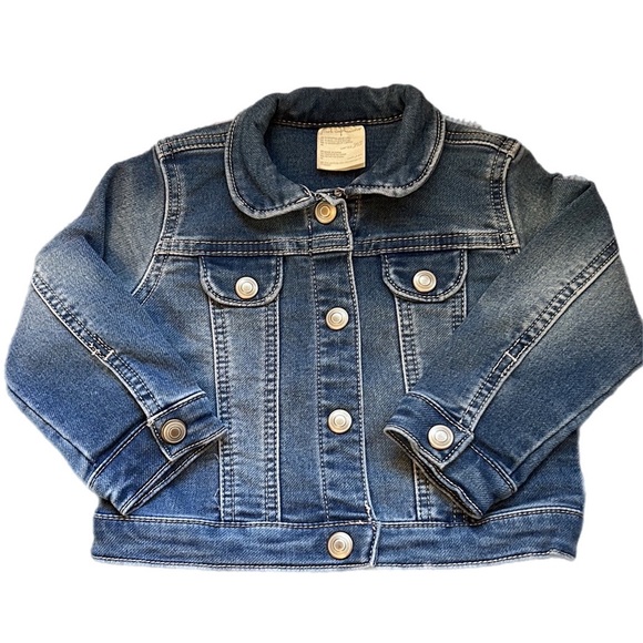🌸 NWOT Baby Girl Denim Jean lightweight spring fall Jacket size 18 months - Picture 1 of 4